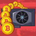 Bitcoin mining icon