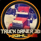 Truck driver 3D highline icon