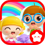 Happy Daycare Stories – School playhouse baby care icon