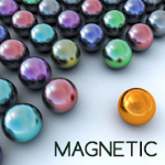 Magnetic balls bubble shoot icon