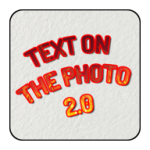 Text on the picture icon