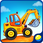 Truck games for kids – house building car wash icon