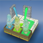 Flow Fountain 3D Puzzle icon