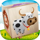 Animals Blocks puzzle for kids icon