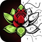 Color By Number – Relaxing Free Coloring Book icon