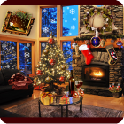 Christmas Fireplace LWP Deluxe icon