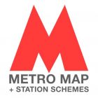 Moscow metro map. Saint-Petersburg, Kazan icon