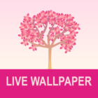 Falling Flowers Red – Live Wallpaper icon