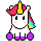 Unicorn Art Pixel – Color By Number icon