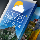 Weather Live Wallpaper. Current forecast on screen icon