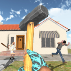 Granny Kick Neighbor: gun shooting game icon