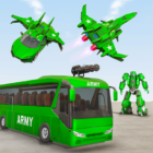 Army Bus Robot Car Game – Transforming robot games icon