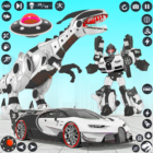 Dino Robot Car Transform Games icon