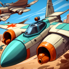 Plane game: combat sky warrior icon