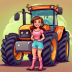 Kate the tractor driver icon